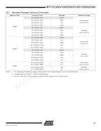 AT17LV040-10BJI Datasheet Pagina 19