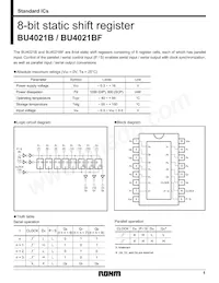 BU4021BF-E2 Datasheet Copertura