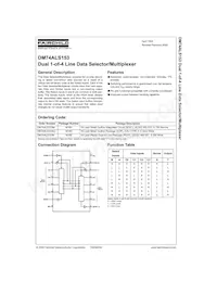 DM74ALS153SJX Datenblatt Cover