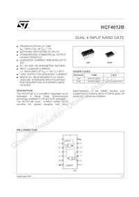 HCF4012M013TR Datasheet Copertura