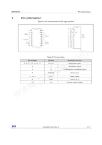 M74HC151YTTR Datasheet Pagina 5