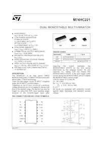 M74HC221RM13TR Datasheet Copertura