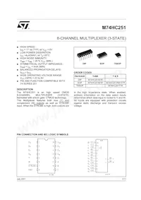 M74HC251RM13TR Datasheet Cover