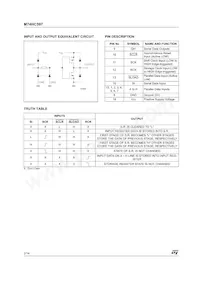 M74HC597B1R Datenblatt Seite 2