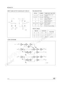 M74HC75TTR Datasheet Page 2