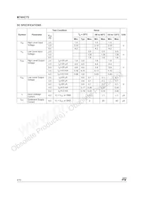 M74HC75TTR Datasheet Page 4