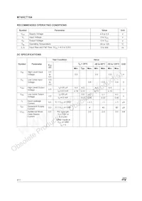 M74HCT164RM13TR Datasheet Pagina 4