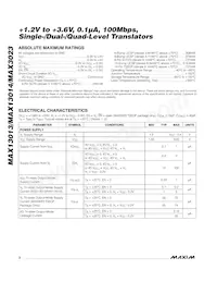 MAX13013EXT+TG51 Datasheet Pagina 2