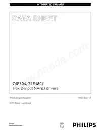 N74F1804D Datasheet Cover