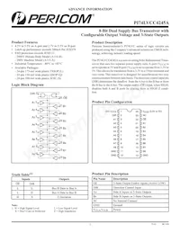 PI74LVCC4245ALE Datenblatt Cover