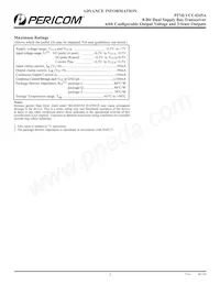 PI74LVCC4245ALE Datasheet Pagina 2