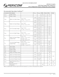 PI74LVCC4245ALE Datasheet Pagina 3