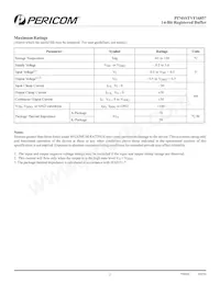 PI74SSTVF16857AEX Datasheet Pagina 2