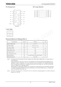 TC74AC04FN(F Datasheet Pagina 2