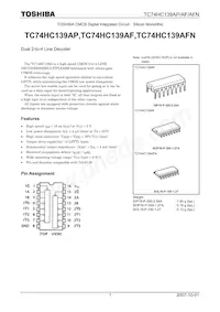 TC74HC139APF數據表 封面