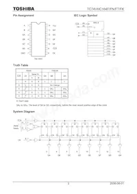 TC74VHC164FTELM Datenblatt Seite 2