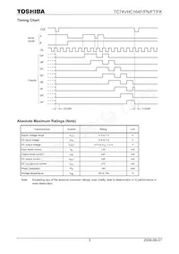 TC74VHC164FTELM Datasheet Page 3