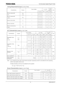 TC74VHC164FTELM Datenblatt Seite 5