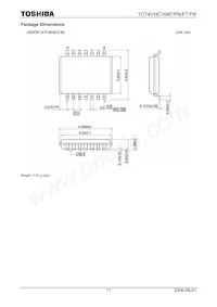 TC74VHC164FTELM Datasheet Page 11