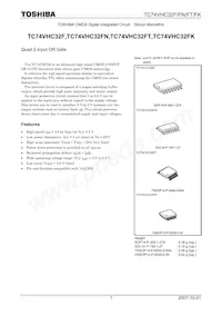 TC74VHC32FTELM Datenblatt Cover