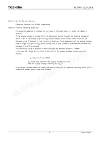 TC7WH123FUTE12LF Datasheet Pagina 3