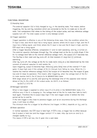 TC7WH123FUTE12LF Datasheet Pagina 4