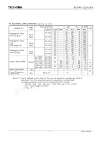 TC7WH123FUTE12LF Datasheet Pagina 7