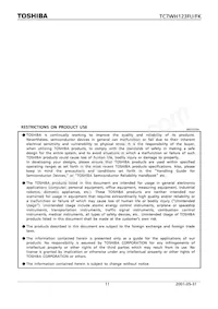 TC7WH123FUTE12LF Datasheet Page 11