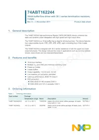 74ABT162244DGG Datasheet Page 2