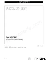 74ABT16273DL Datasheet Pagina 2