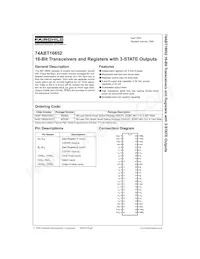 74ABT16652CMTDX Datasheet Copertura