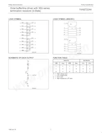 74ABT2244PW Datasheet Page 3