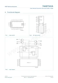 74ABT543ADB Datasheet Page 3