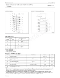 74ABT620PW Datasheet Page 3