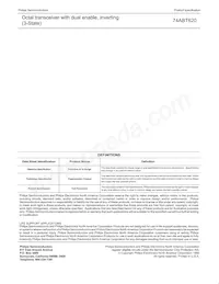 74ABT620PW Datasheet Page 11