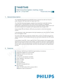 74ABT648PW Datenblatt Cover