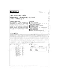 74ACQ240SCX Datasheet Cover