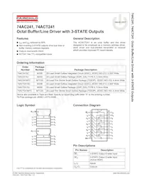 74ACT241SCX Datasheet Cover