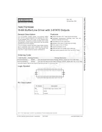 74ACTQ16244SSCX Datenblatt Cover