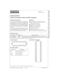 74ACTQ16245SSCX Datenblatt Cover