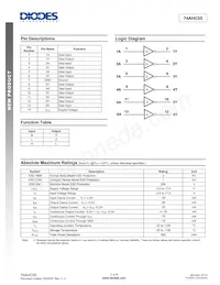 74AHC05S14-13 Datasheet Pagina 2