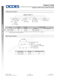 74AHC1G86W5-7 Datasheet Page 6