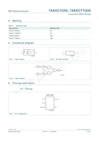 74AHCT1G86GW Datenblatt Seite 2