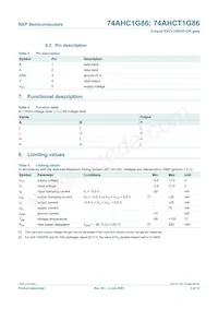 74AHCT1G86GW Datasheet Pagina 3