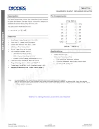 74AHCT86S14-13 Datasheet Copertura