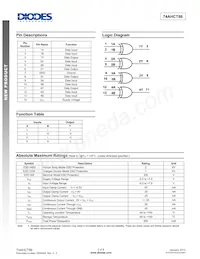 74AHCT86S14-13 Datasheet Pagina 2