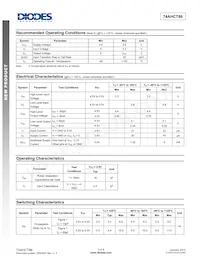 74AHCT86S14-13 Datasheet Page 3