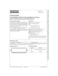 74ALVC16240MTDX Datasheet Cover