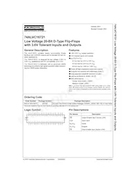 74ALVC16721MTDX Datenblatt Cover