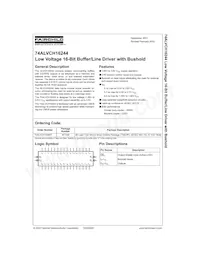 74ALVCH16244TX Datenblatt Cover